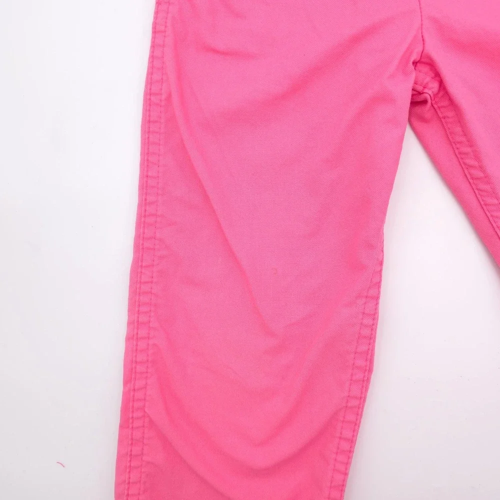 OshKosh Bgosh Girls Pink Cotton Overalls Vintage 90s Size 4T